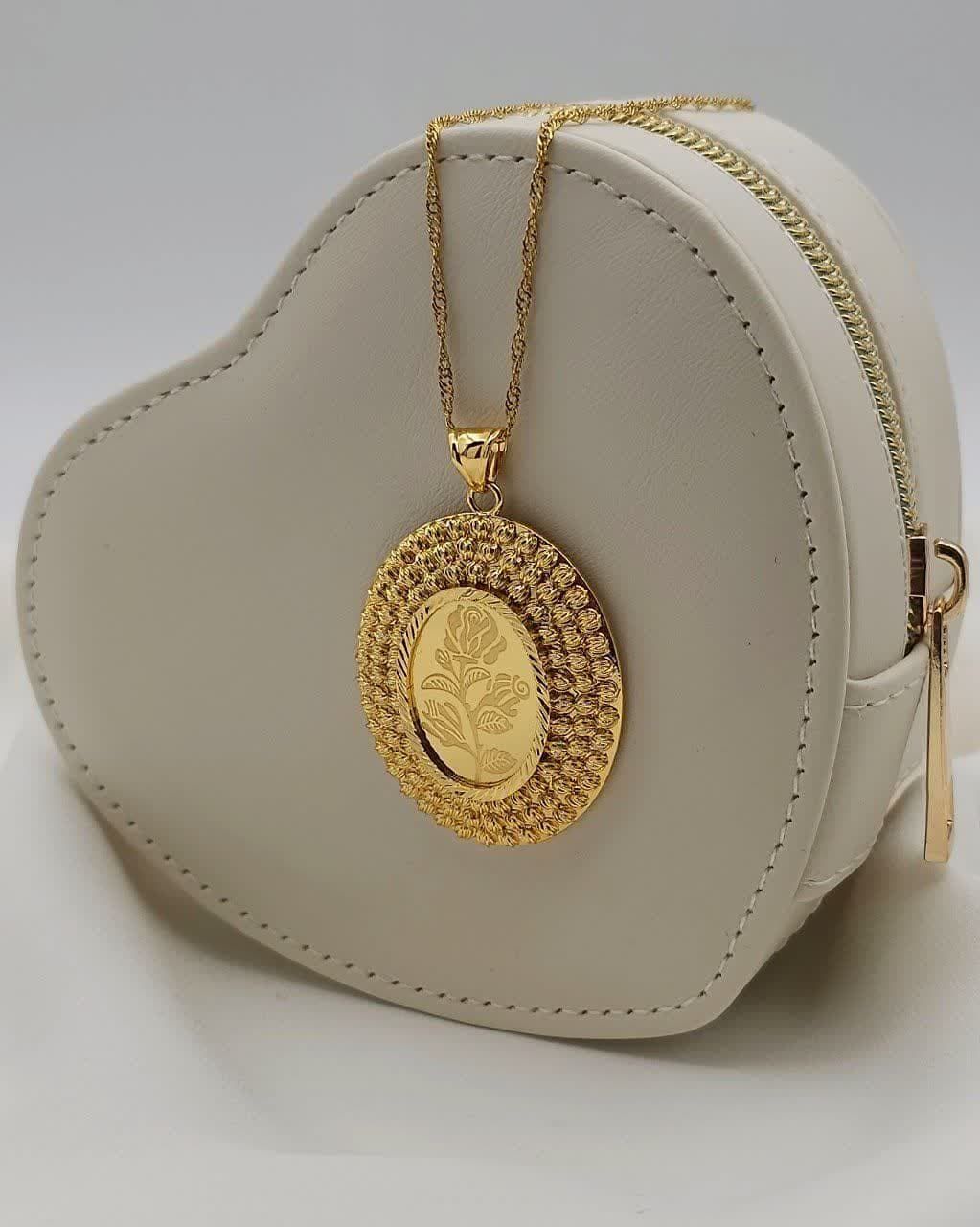 پلاک بدون زنجیر طرح طلا کد 1920 - خرید آنلاین از گالری آداس